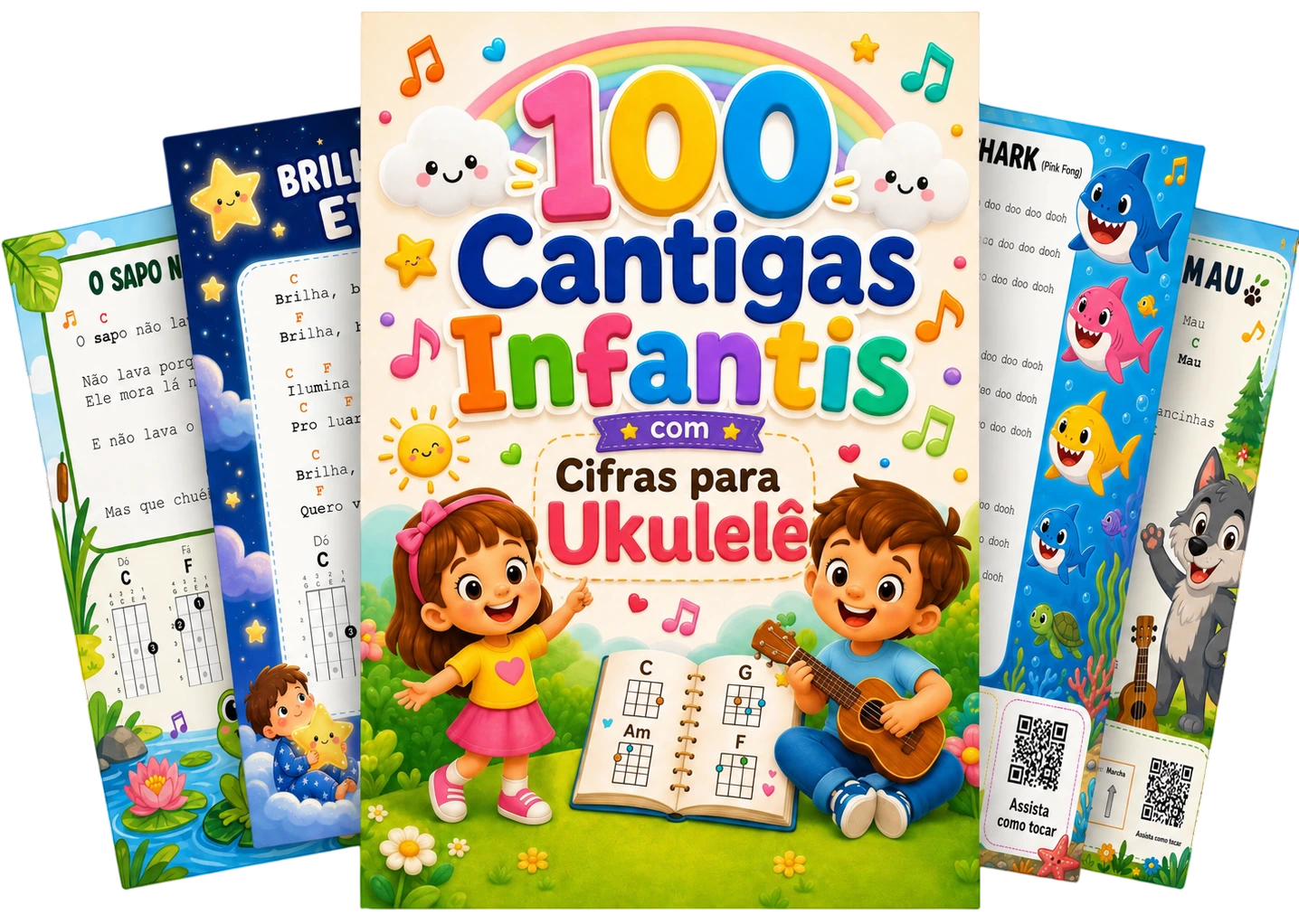 Cifras Infantil com cantigas infantis para ukulele